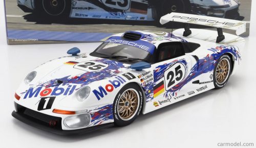 Werk83 - Porsche 911 Gt1 3.2L Turbo Team Porsche Ag Mobil1 N 25 2Nd 24H Le Mans 1996 T.Boutsen - H.J.Stuck - B.Wollek White Blue