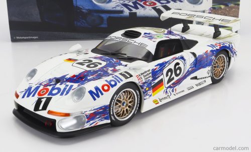 Werk83 - Porsche 911 Gt1 3.2L Turbo Team Porsche Ag Mobil1 N 26 3Rd 24H Le Mans 1996 Y.Dalmas -  K.Wendlinger - S.Goodyear White Blue