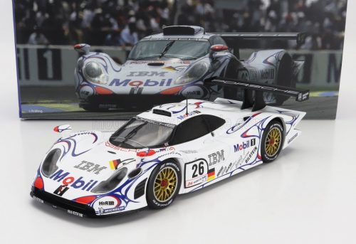 Werk 83 - PORSCHE 911 GT1-98 3.2L TURBO TEAM PORSCHE AG MOBIL-1 N 26 WINNER 24h LE MANS 1998 ALLAN McNISH - LAURENT AIELLO - STEPHANE ORTELLI WHITE BLUE RED