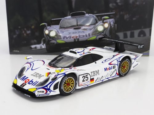 Werk 83 - PORSCHE 911 GT1-98 3.2L TURBO TEAM PORSCHE AG MOBIL-1 N 25 2nd 24h LE MANS 1998 UWE ALZEN - JORG MULLER - BOB WOLLEK WHITE BLUE RED