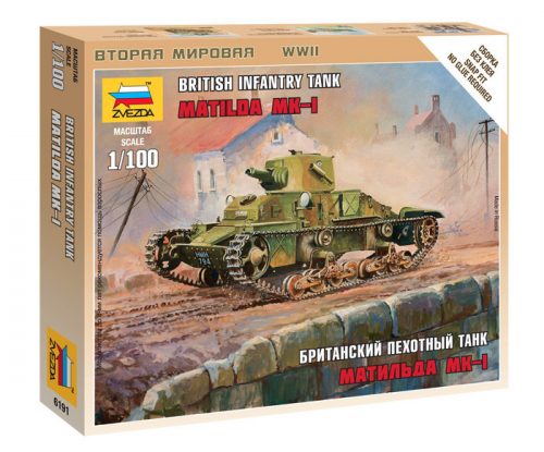 Zvezda - British Light Tank 'Matilda' Mk1 1:100 (6191)